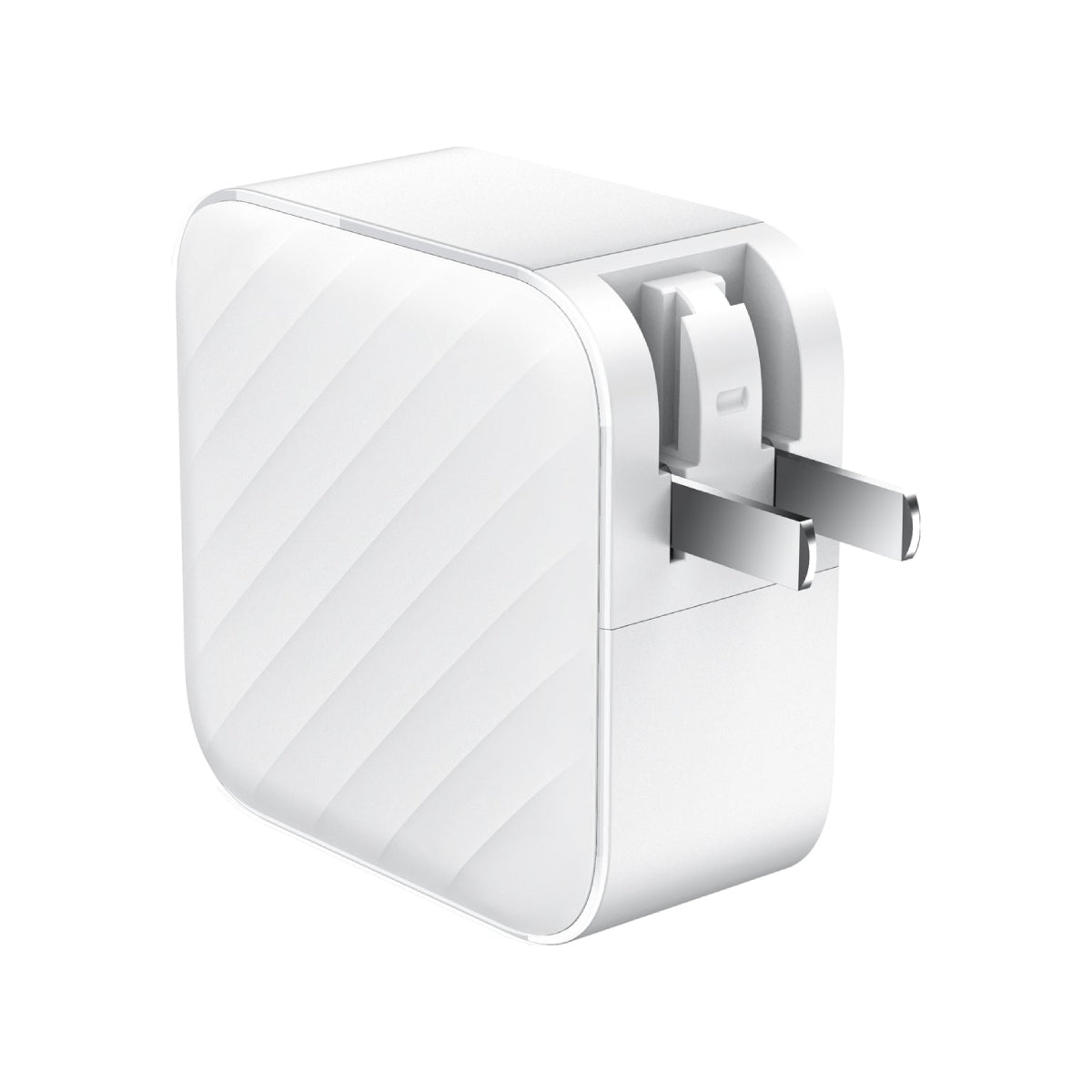 Cargador de pared multipuerto GaN de 120 W de Tekya, color blanco