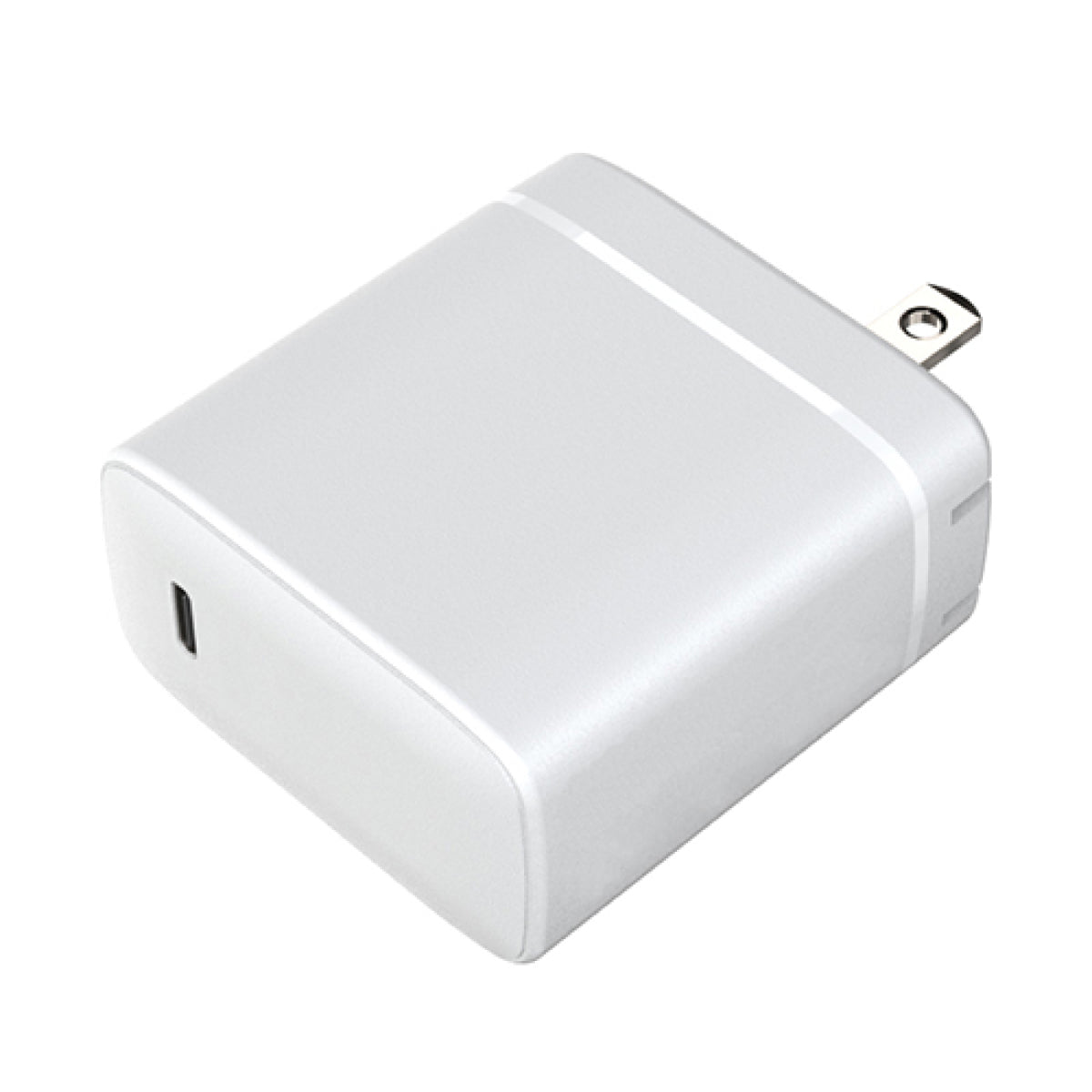 Cargador de viaje USB-C GaN de 65 W de Tekya, color blanco