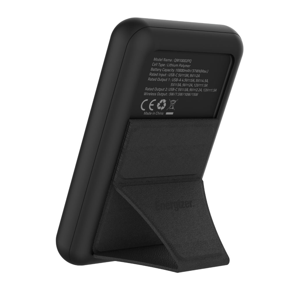 Banco de energía inalámbrico Energizer QM10002PQ 10000mAh MagSafe - Negro