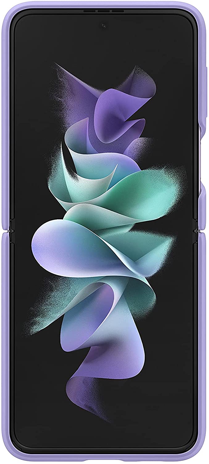 Samsung Silicone Cover with Ring for Galaxy Z Flip3 - Lavender