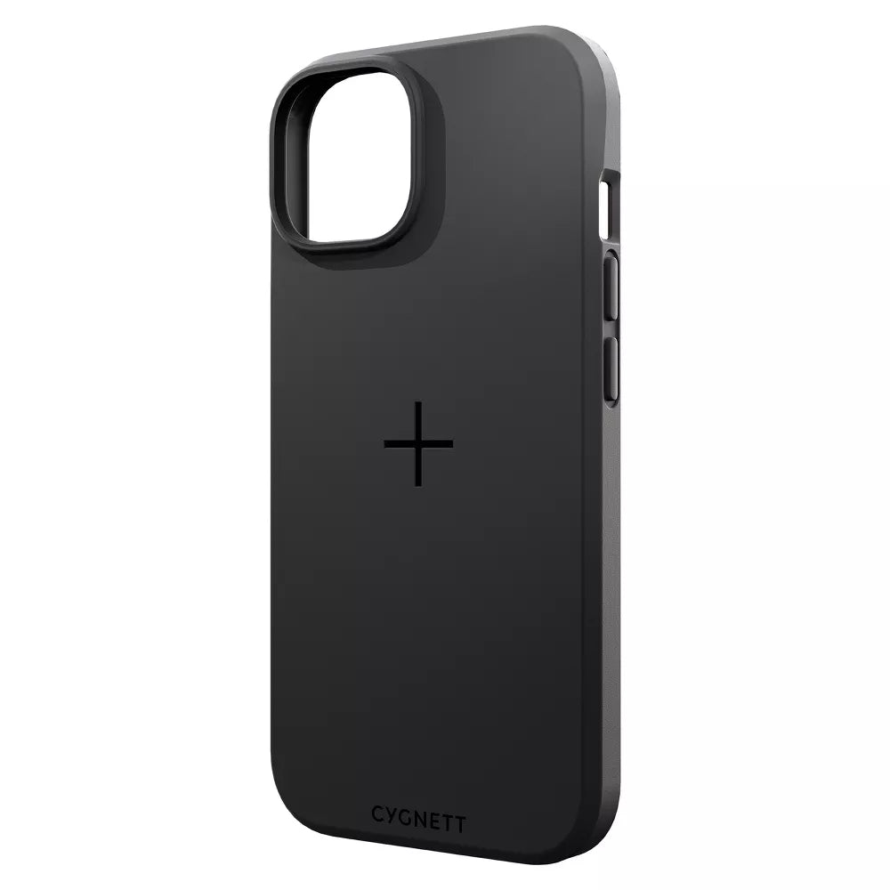 Funda protectora Cygnett MagShield compatible con MagSafe para iPhone 15 - Negro