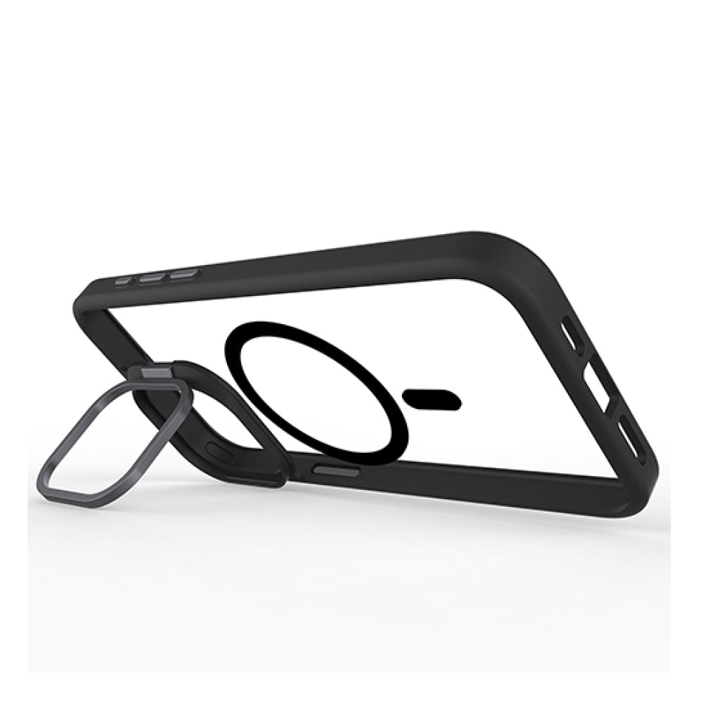 Prodigee Kickit MageSafe Case with Unique Lens Frame and Kickstand for iPhone 15 Pro - Black