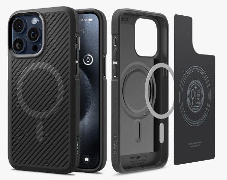 Funda Spigen Core Armor Magfit para Apple iPhone 15 Pro Max - Negro mate