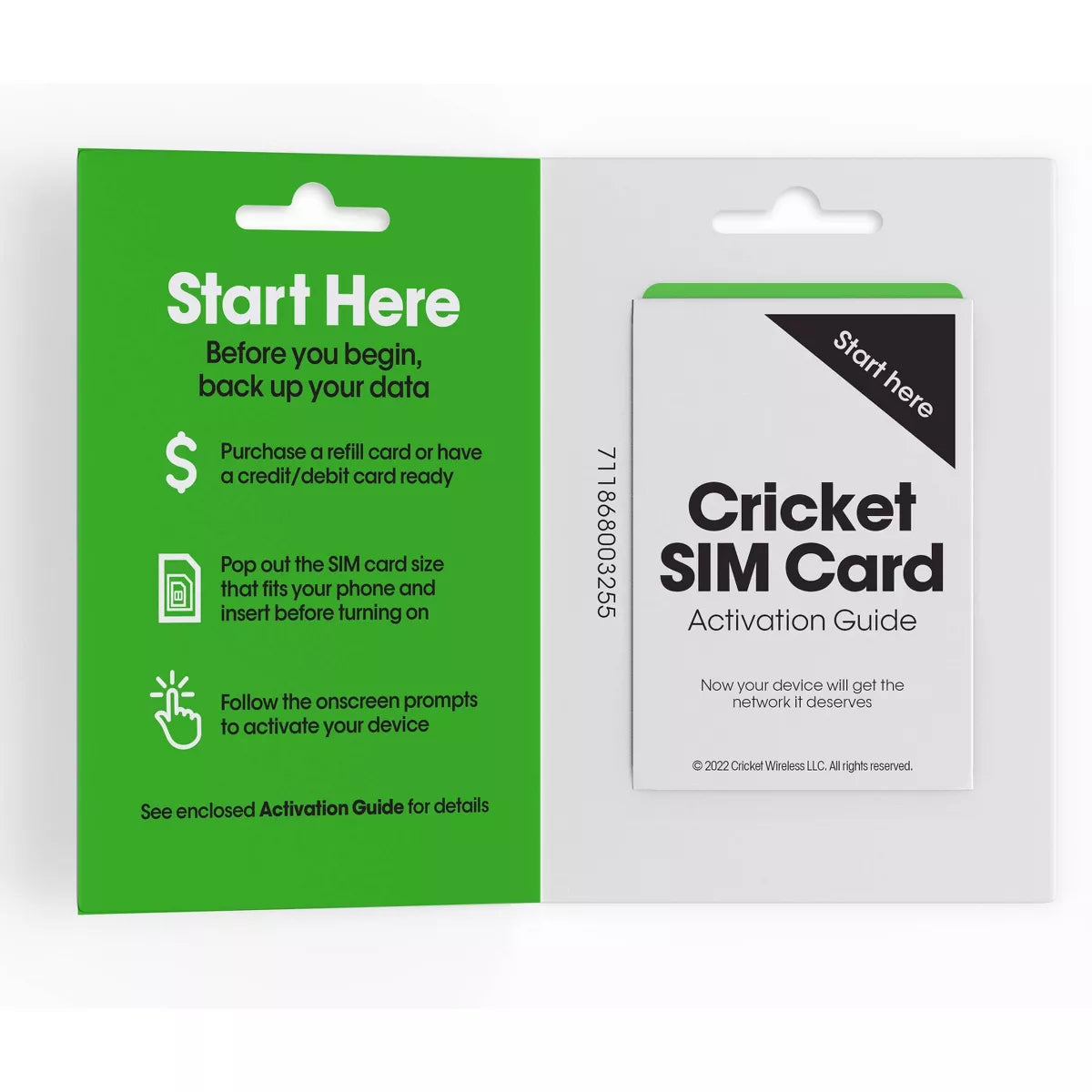 Kit de tarjeta SIM Cricket 5G