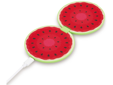 Helix 10W Qi Juice Double Wireless Charger - Green/Red