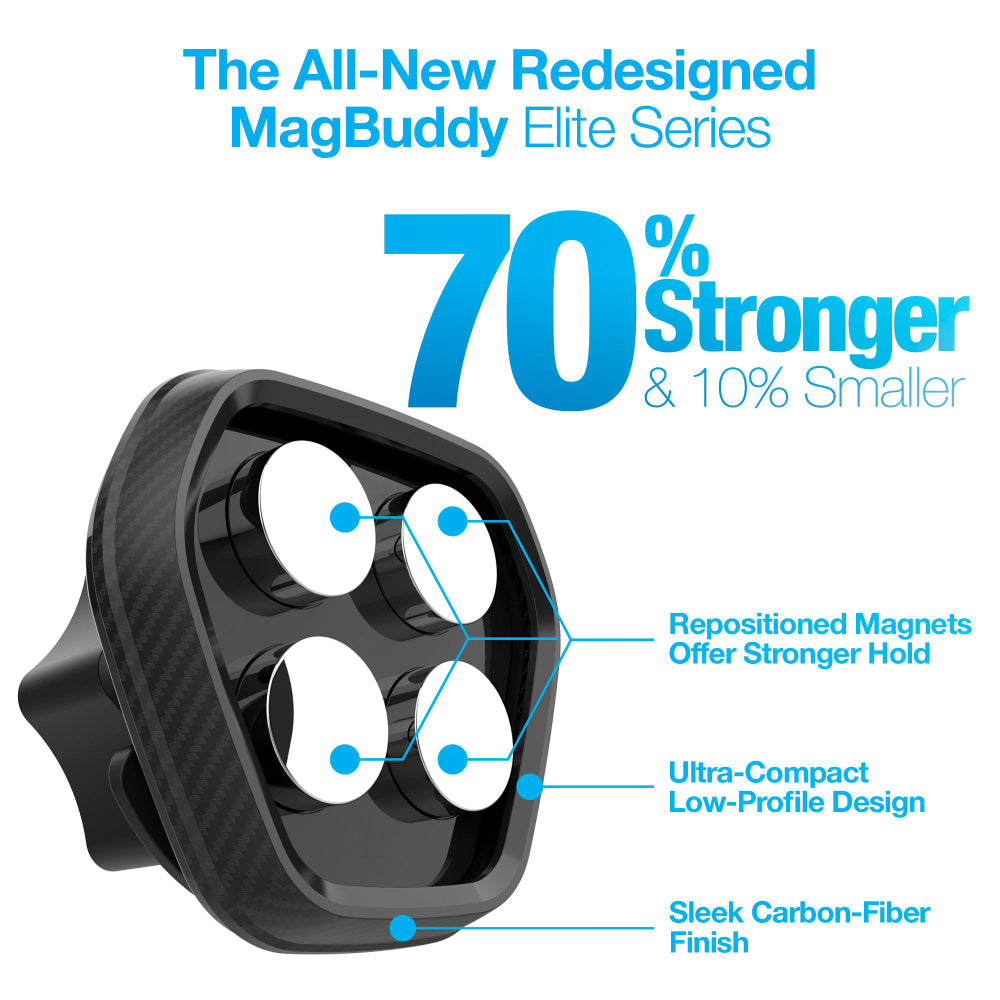 Naztech MagBuddy Elite Vent Mount - Black