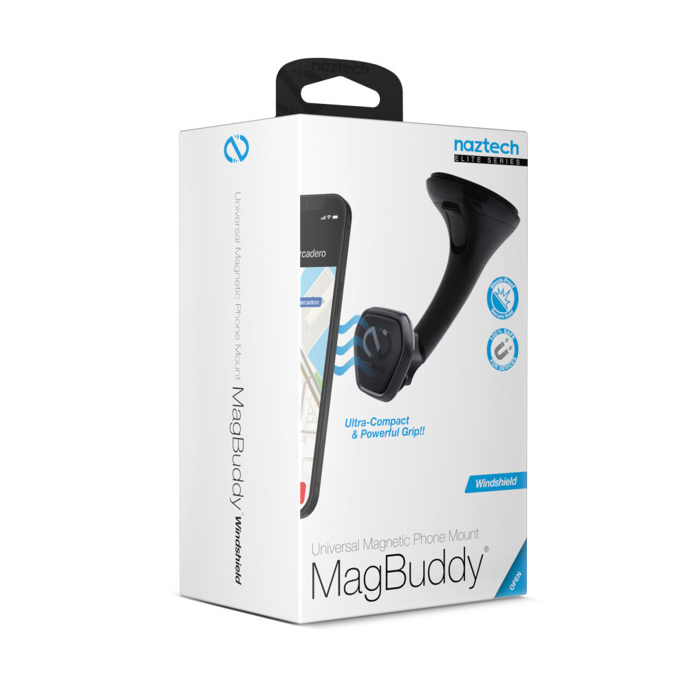 Naztech Magbuddy Elite Windshield Mount - Black