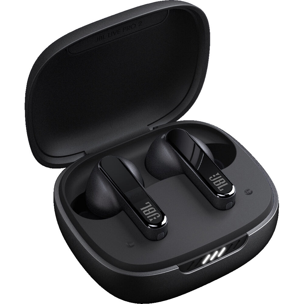 Auriculares inalámbricos con cancelación de ruido adaptativa JBL JBLIVEPRO2TW Live Pro 2, color negro