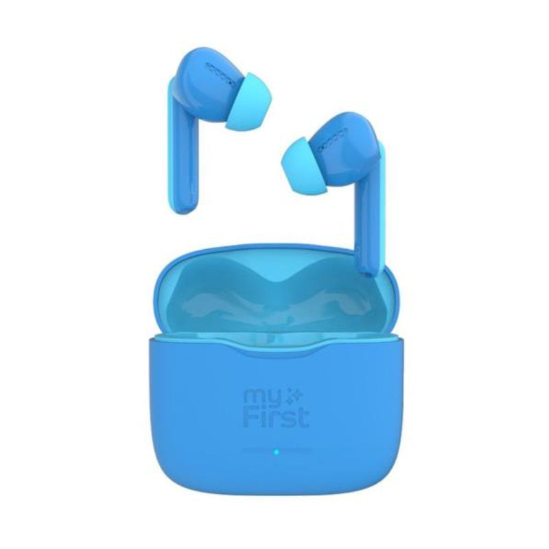 myFirst FH8505SABE01 CareBuds Bluetooth Kids Earbuds with Safe Volume Limit - Blue