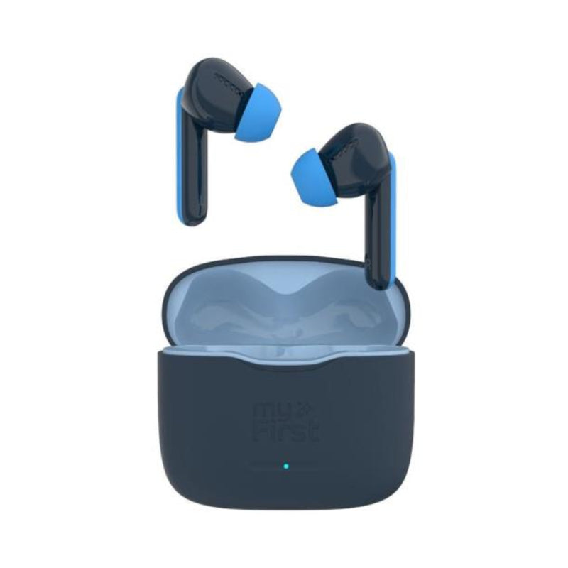 Auriculares Bluetooth para niños myFirst FH8505SASB01 CareBuds con límite de volumen seguro - Azul espacial