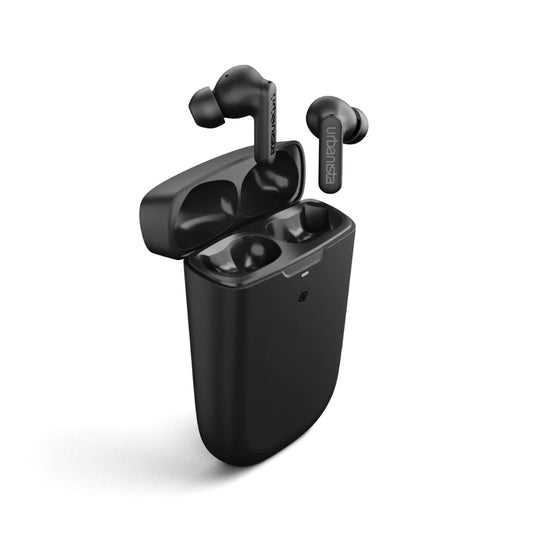 Urbanista Wireless Solar Powered with Noise Cancellation Bluetooth Earbuds, Black