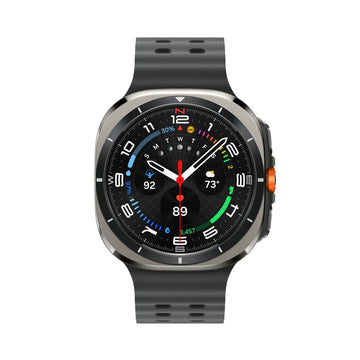 Samsung Galaxy Ultra Watch Titanium Silver Case Smartwatch with Gray Band - LTE