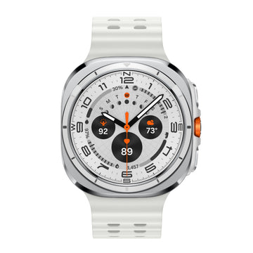 Samsung Galaxy Ultra Watch Titanium Case Smartwatch with White Band - LTE (2024)