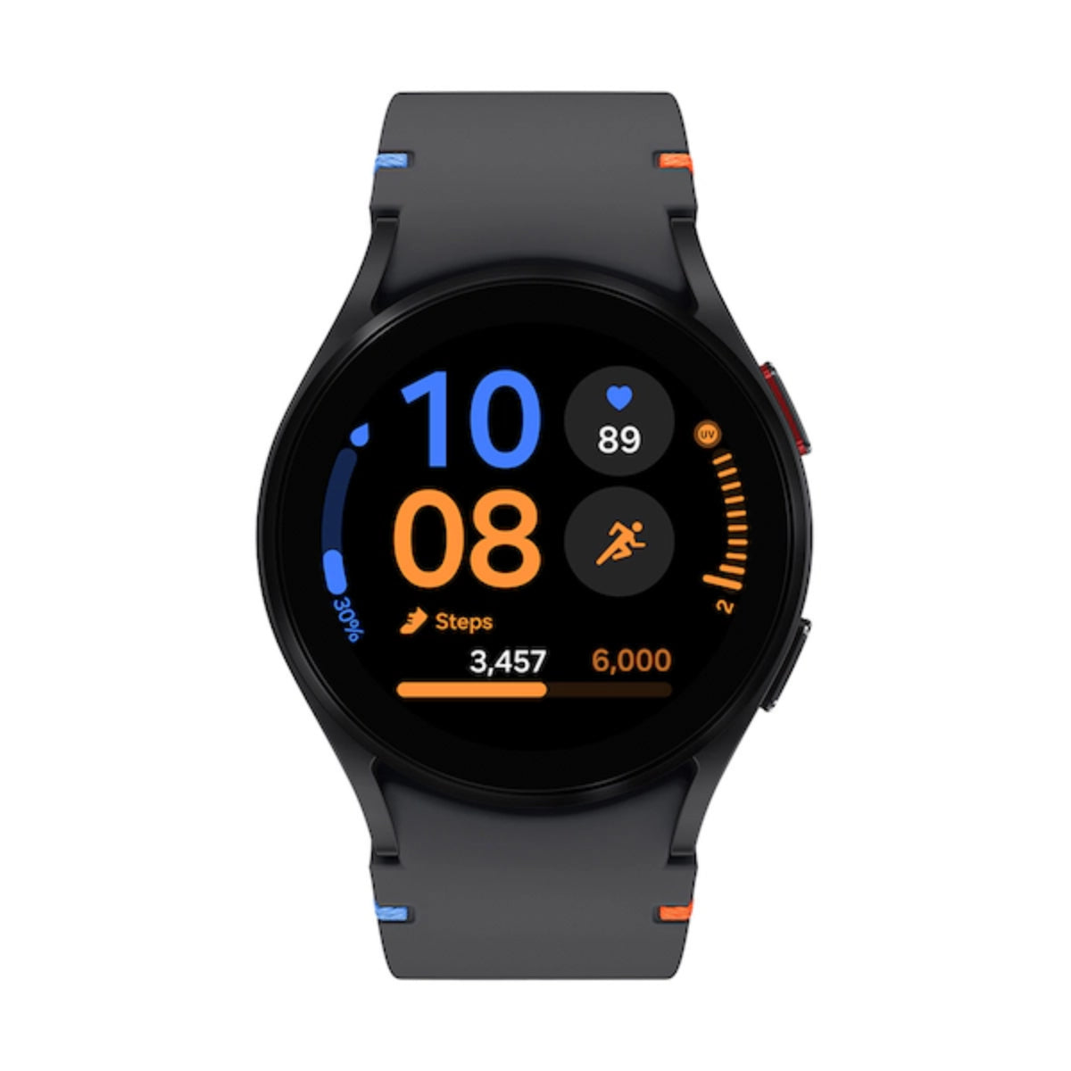 Reloj inteligente Samsung Galaxy Watch FE de 40 mm con caja de aluminio y correa deportiva negra - Bluetooth