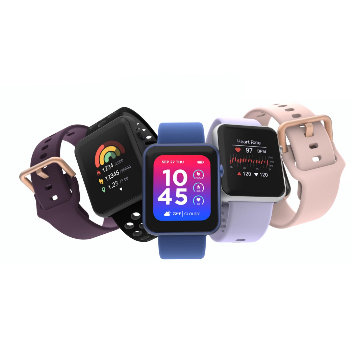 Reloj inteligente unisex Air 4 de iTOUCH Wearables, color negro