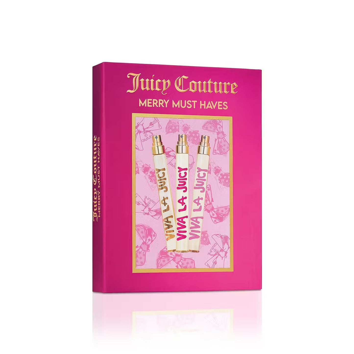 Set de regalo de viaje en spray de 3 piezas Merry Must Haves de Juicy Couture Eau de Parfum