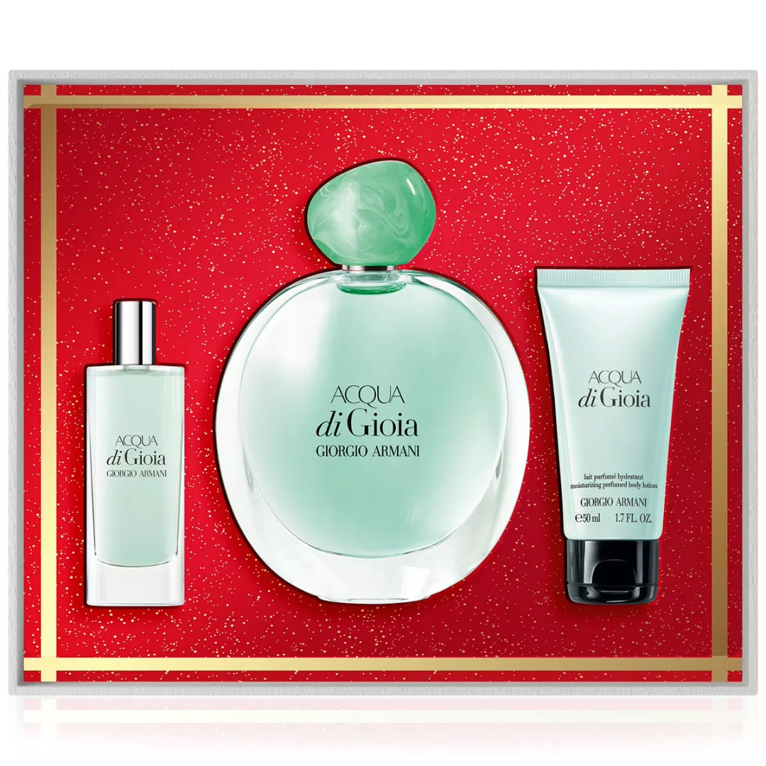 Giorgio Armani Acqua Di Gioia Parfum Set de regalo de 3 piezas para mujer