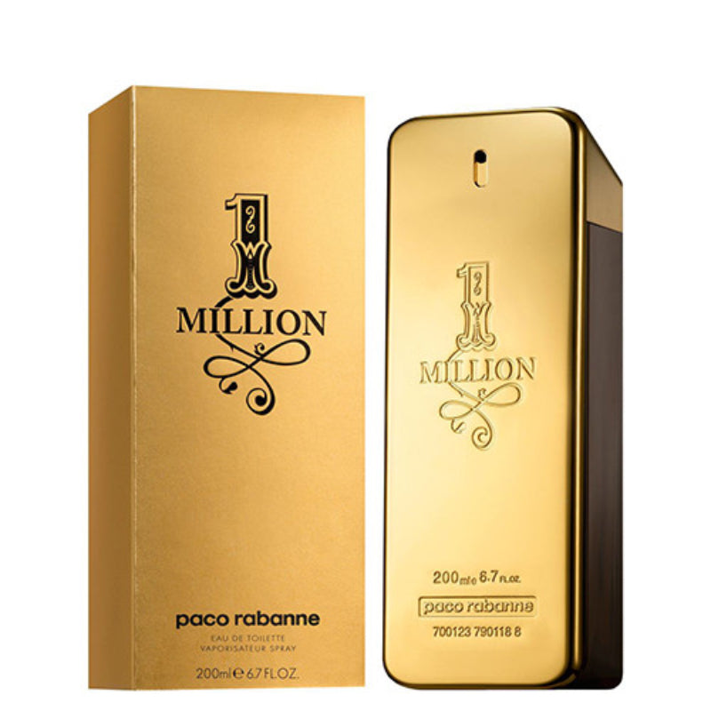 Paco Rabanne 1 Million Eau De Toilette en spray natural para hombre, 6,7 oz