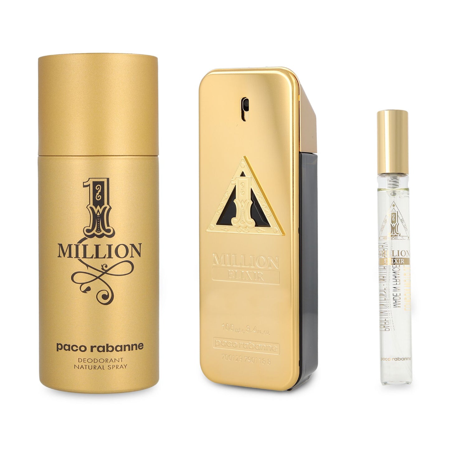 Set de regalo de 3 piezas para hombre Paco Rabanne 1 Million Elixir Parfum Intense