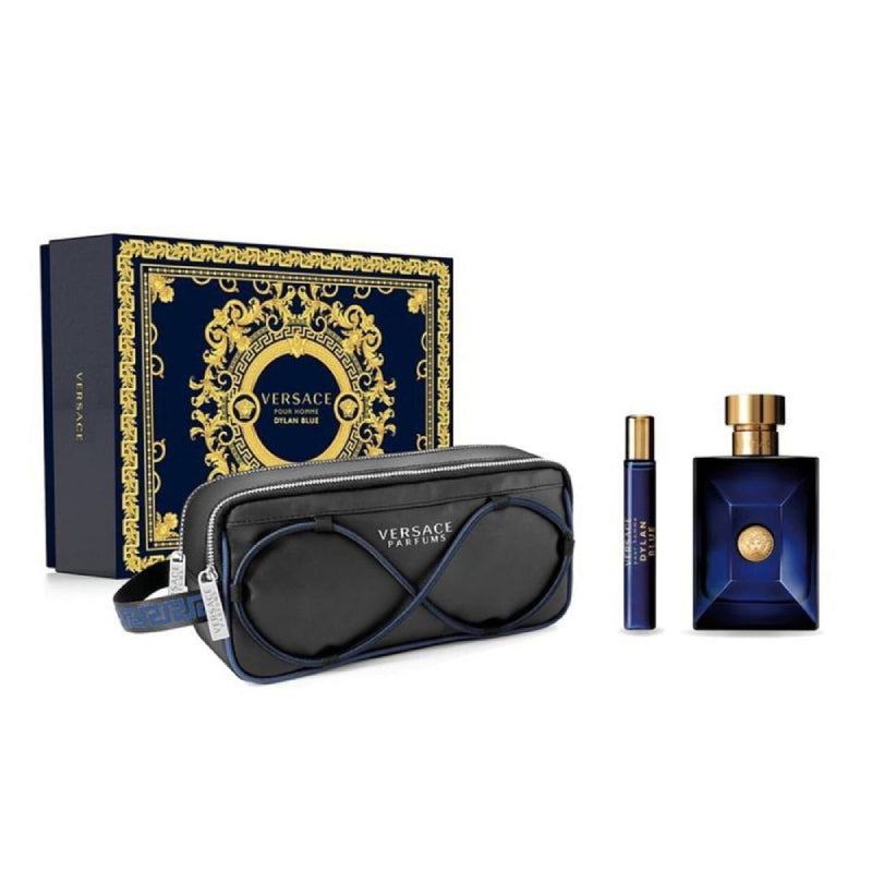 Versace Dylan Blue Pour Homme Eau de Toilette de 3 piezas Set de regalo