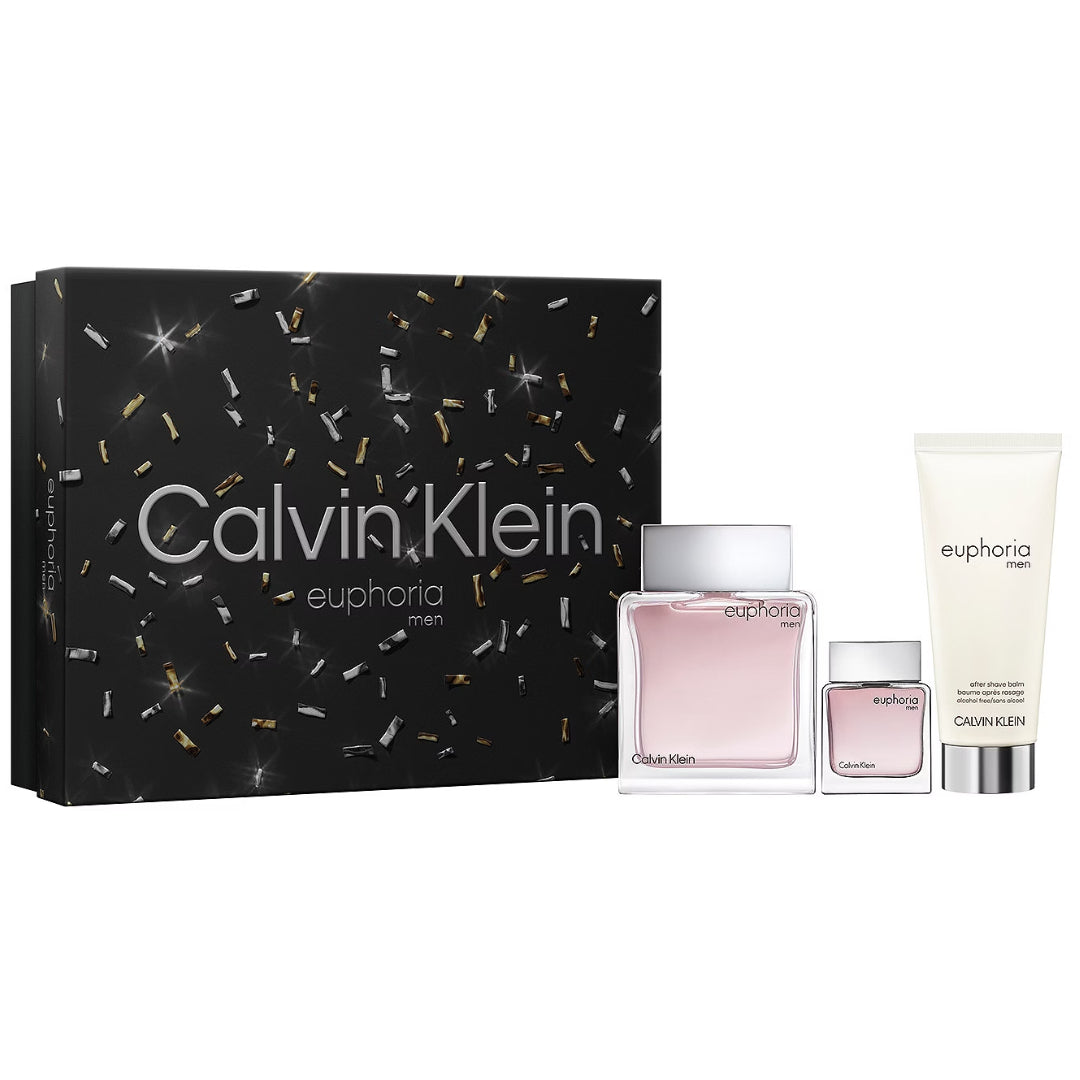 Set de regalo de 3 piezas de eau de toilette Euphoria para hombre de Calvin Klein