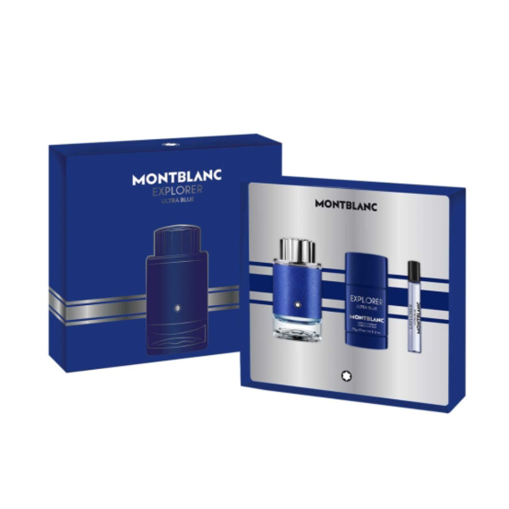 Montblanc Explorer Ultra Blue Eau de Parfum 3-Piece Gift Set