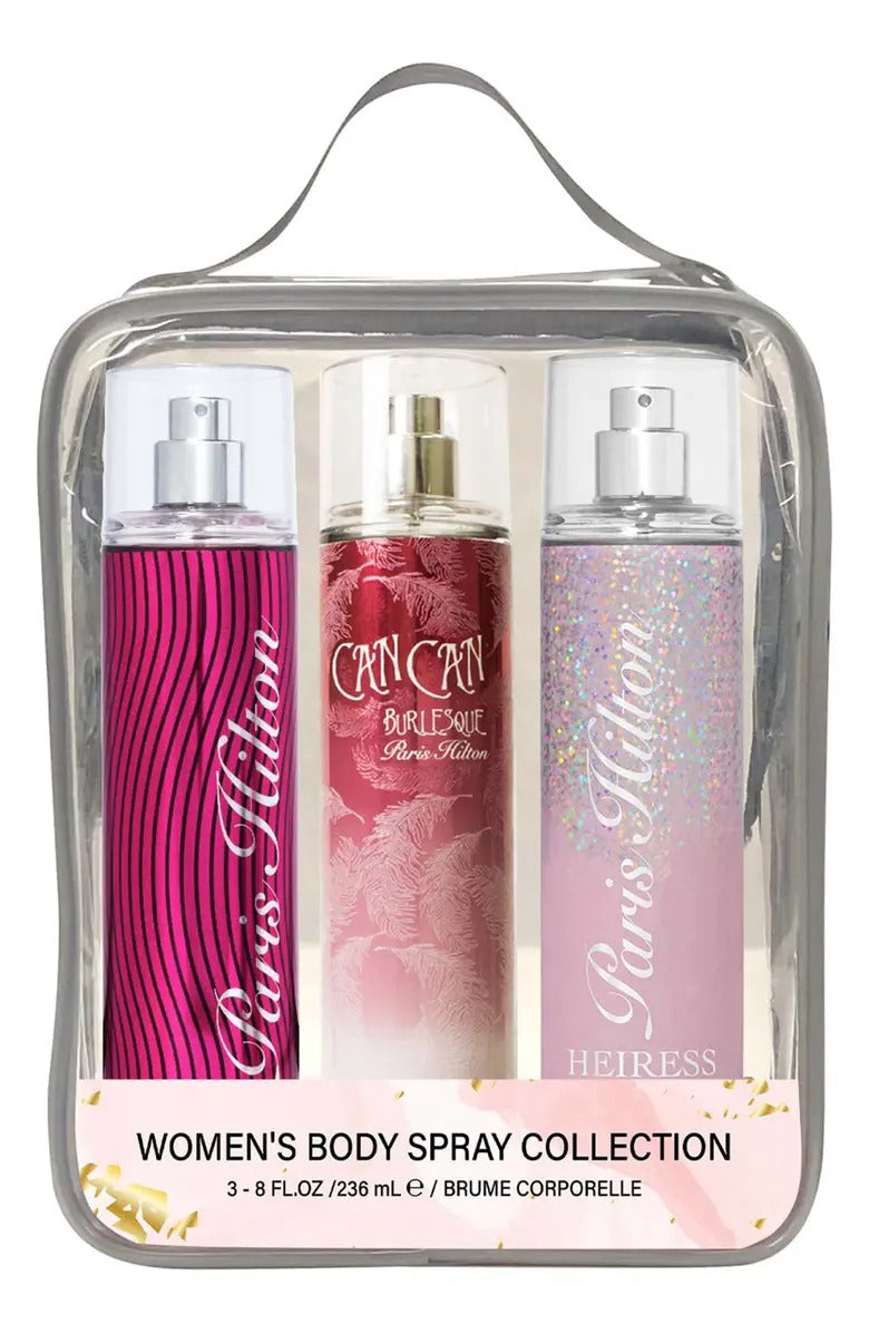 Set de regalo de 3 piezas de fragancia en spray de Paris Hilton