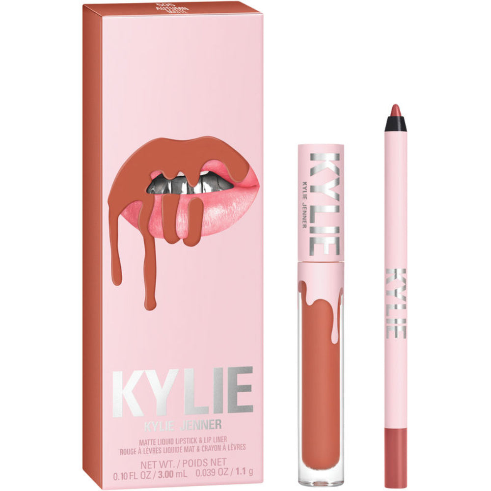 Kylie Cosmetics 0.039 oz. Matte 505 Autumn Lip Kit - Smudge Proof