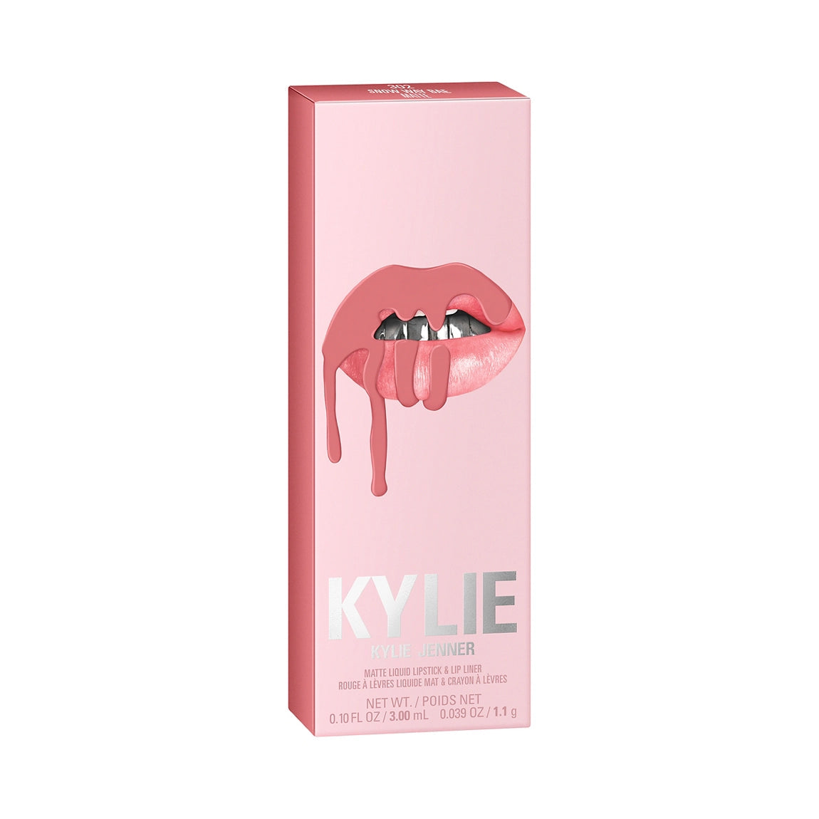 Kylie Cosmetics 0.039 oz. Matte 302 Snow Way Bae Lip Kit - Smudge Proof