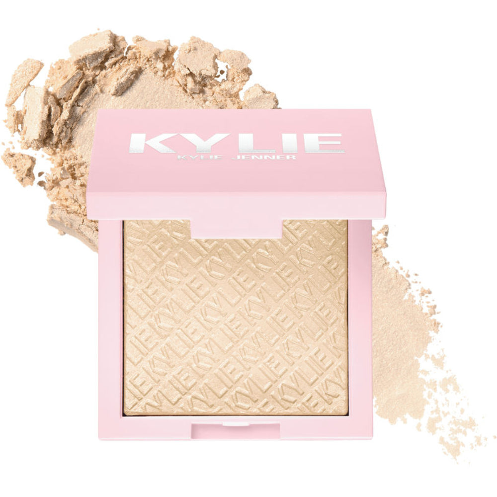 Polvo iluminador Kylighter 020 Ice Me Out de Kylie Cosmetics de 0,28 oz: fórmula que deja la piel transpirable