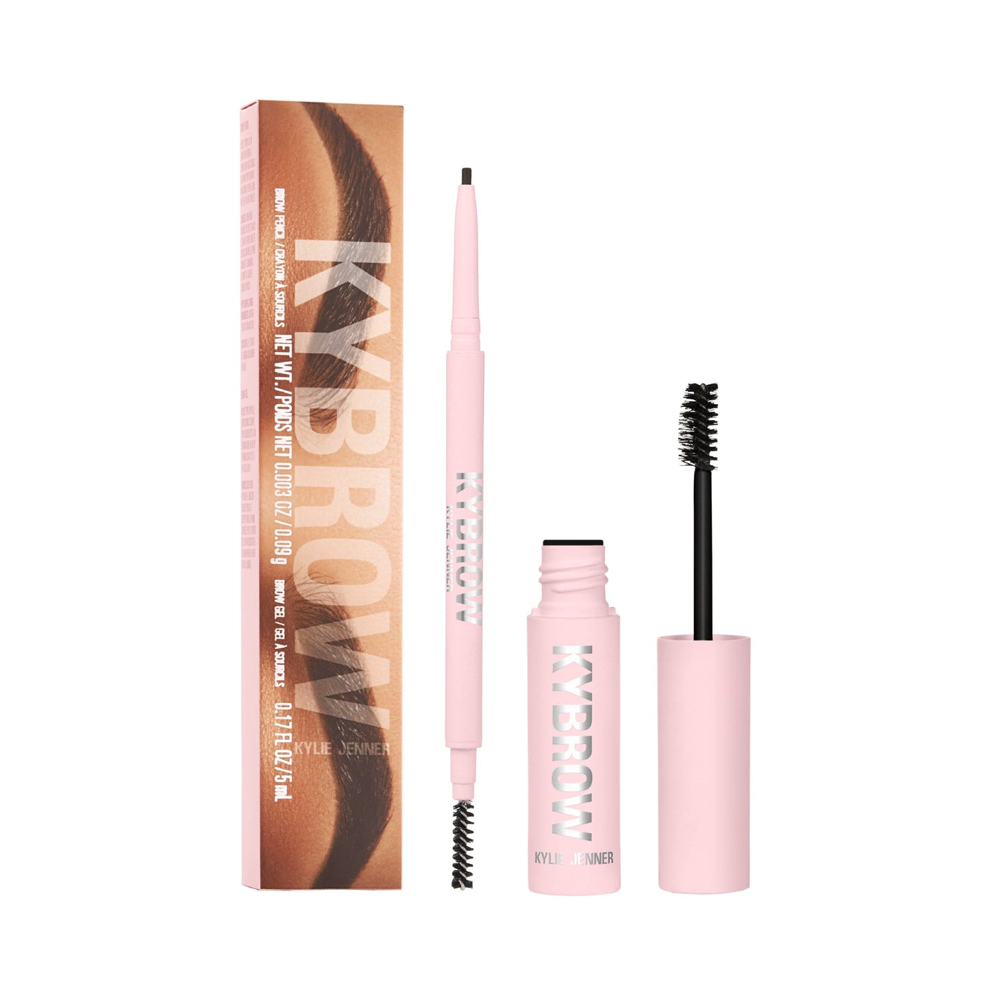 Kit Kybrow Ebony de 0,17 oz de Kylie Cosmetics, resistente al agua