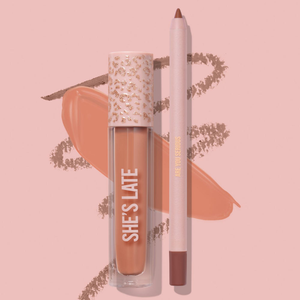 Beauty Creations Availabilippy Lip Duo Set - She's Late (Nude)