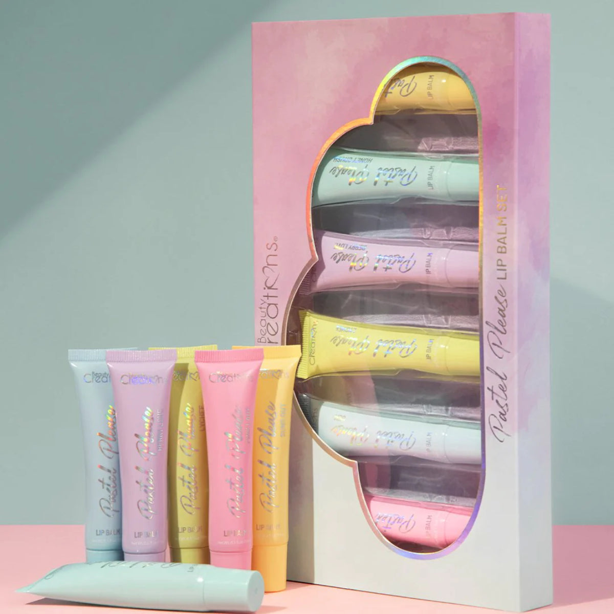 Beauty Creations Pastel Please Lip Balm Set (6 Flavors), 0.5 Oz