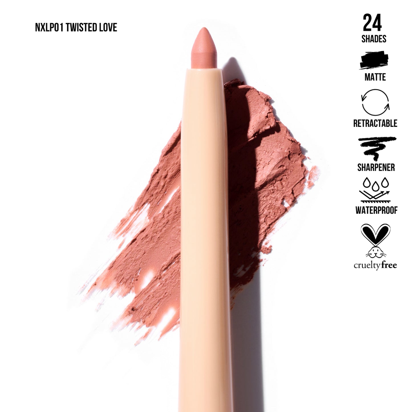 Beauty Creations Nude X Lipliner - Twisted Love (Peach)