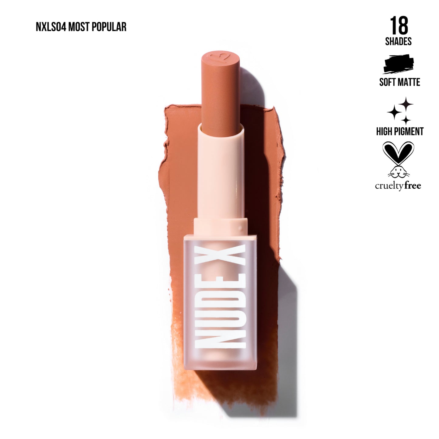 Lápiz labial Nude X de Beauty Creations, 0,13 oz: el más popular