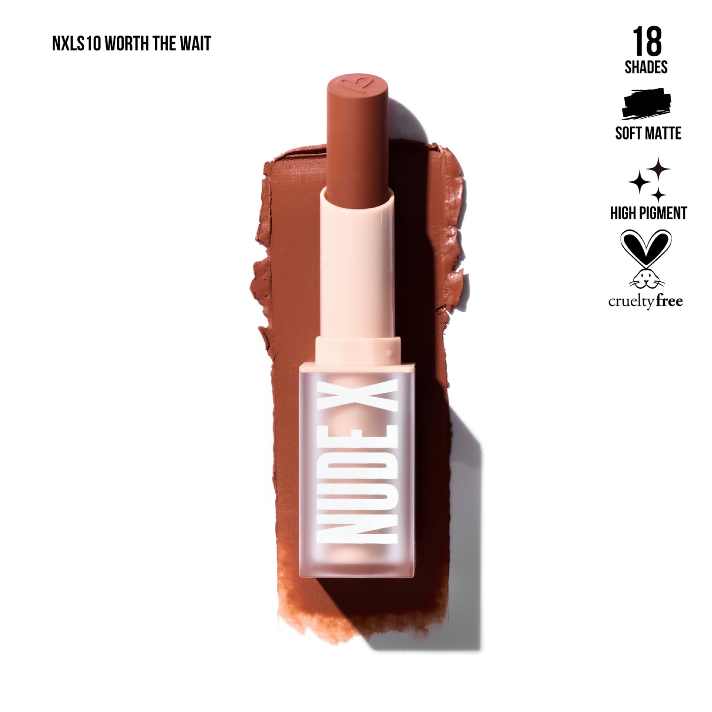 Beauty Creations Nude X Lipstick 0.13 oz - Worth The Wait