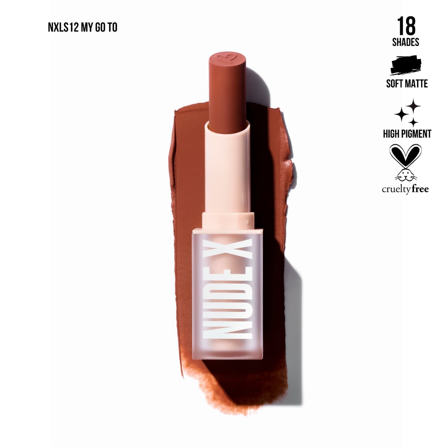 Lápiz labial Nude X de Beauty Creations, 0,13 oz: mi favorito