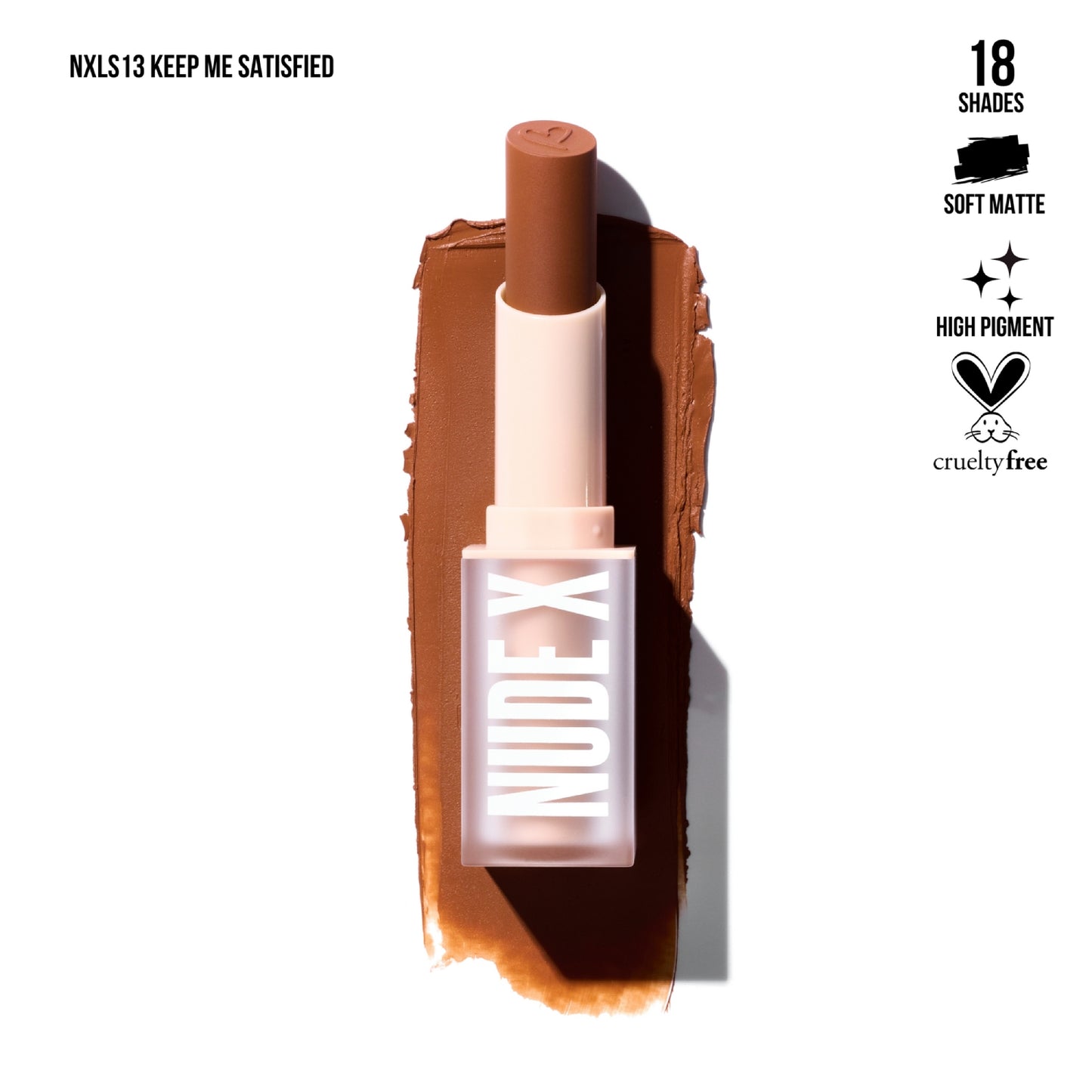 Beauty Creations Nude X Lipstick 0.13 oz - Keep Me Satisfied