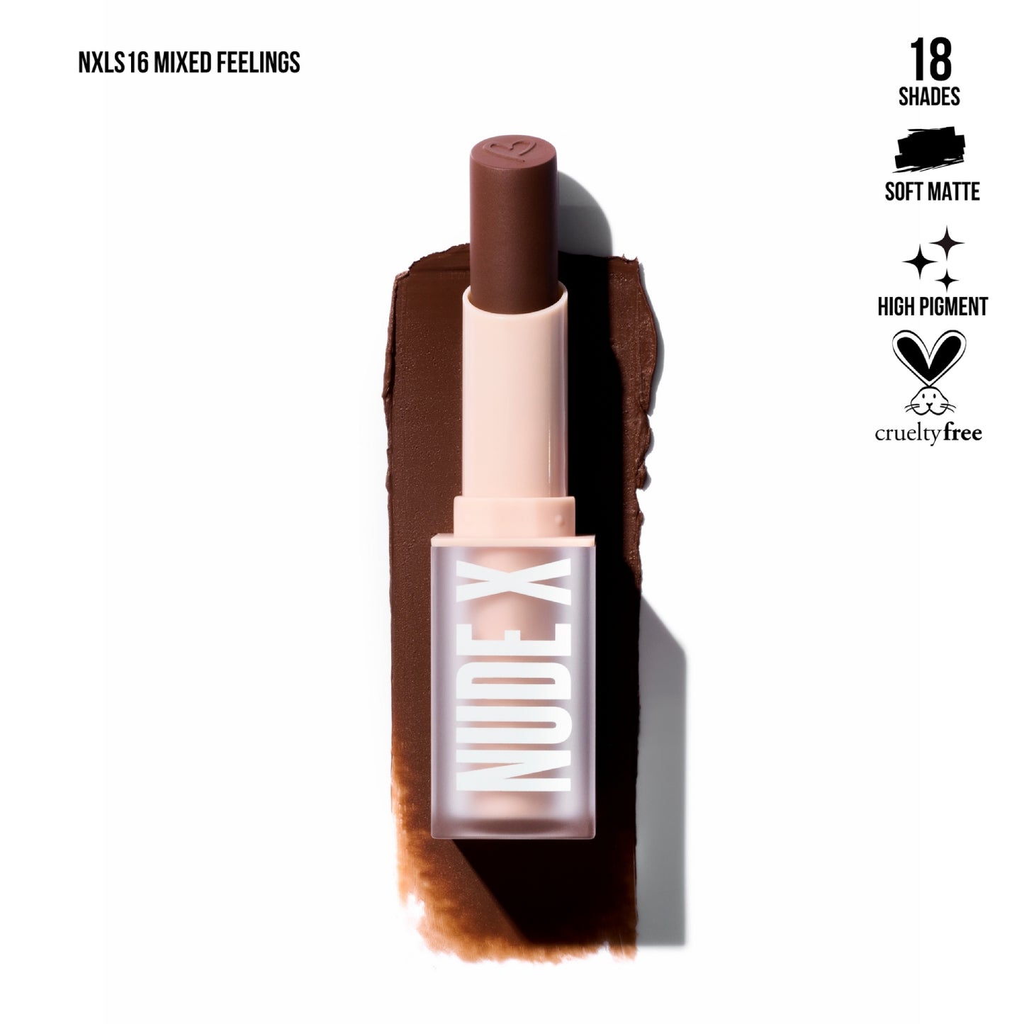 Beauty Creations Nude X Lipstick 0.13 oz - Mixed Feelings