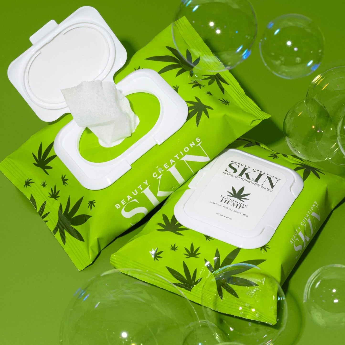 Beauty Creation Skin Make-Up Remover Wipes - Nourishing Hemp