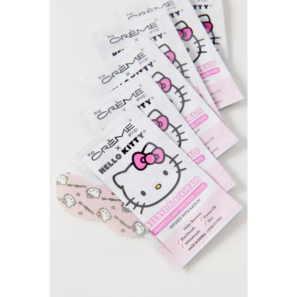 Tiras para eliminar puntos negros y poros de The Crème Shop x Hello Kitty Bye Bye 0,10 oz