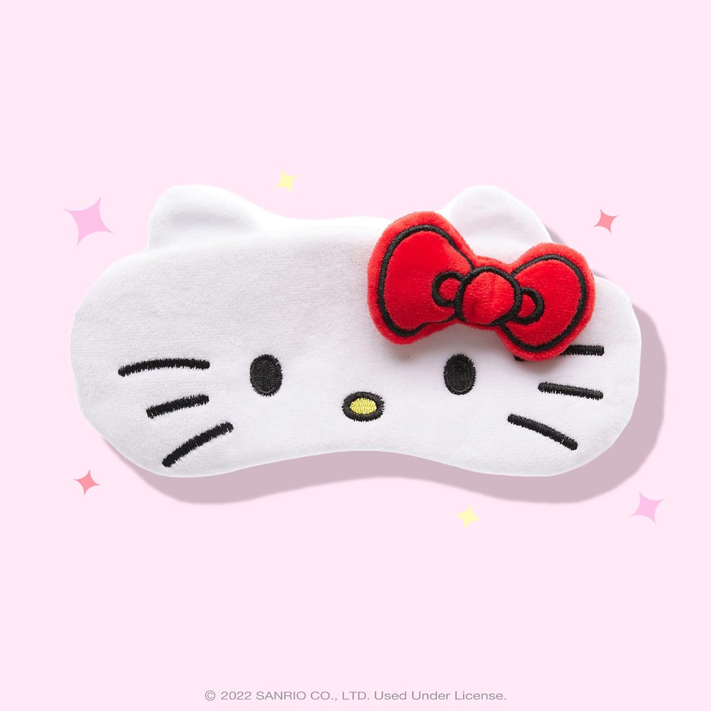 Máscara para dormir de peluche 3D de The Crème Shop x Hello Kitty - Blanco