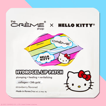 Parche de hidrogel para labios de The Crème Shop x Hello Kitty, 1,28 oz, sabor a fresa