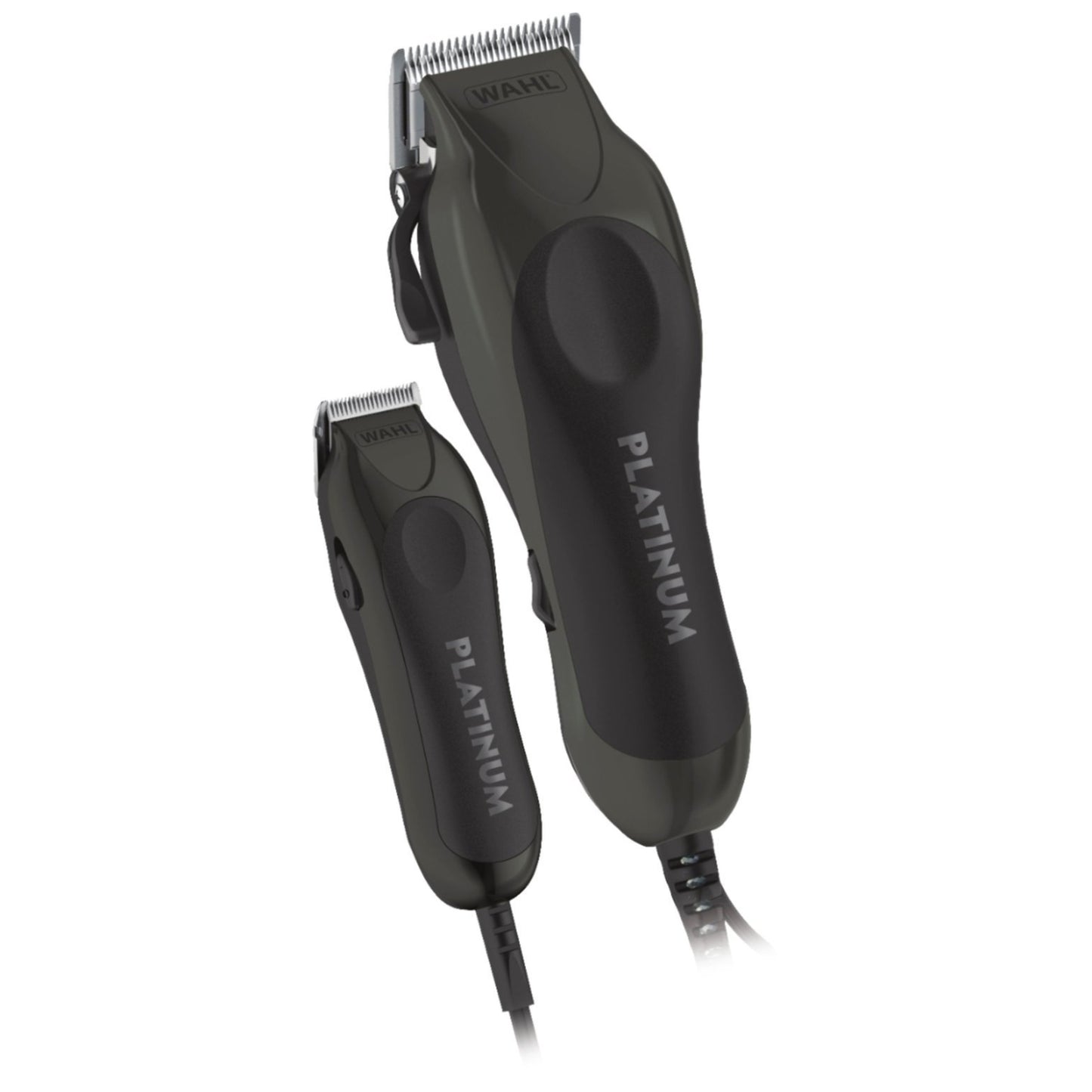 Wahl Pro Series 79804-100 Platinum Corded Haircutting Combo Kit with Color Coded Guards - Black