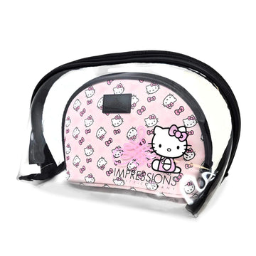 Juego de carteras de mano Vanity Hello Kitty de Impressions, color rosa