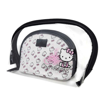 Conjunto de bolso de mano Vanity Hello Kitty de Impressions, color blanco