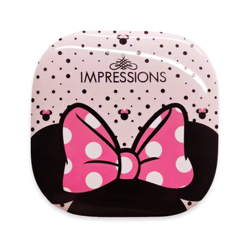 Impressions Minnie Mouse LED Rechargeable Compact Mirror - Black/Pink