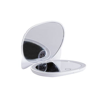 Espejo compacto inalámbrico con luz LED y sensor táctil de Hello Kitty de Impressions Vanity, color blanco