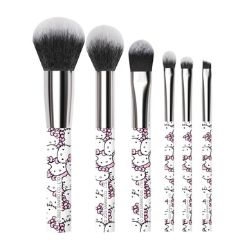 Juego de brochas de maquillaje con estampado de Hello Kitty de Impressions Vanity (6 piezas)