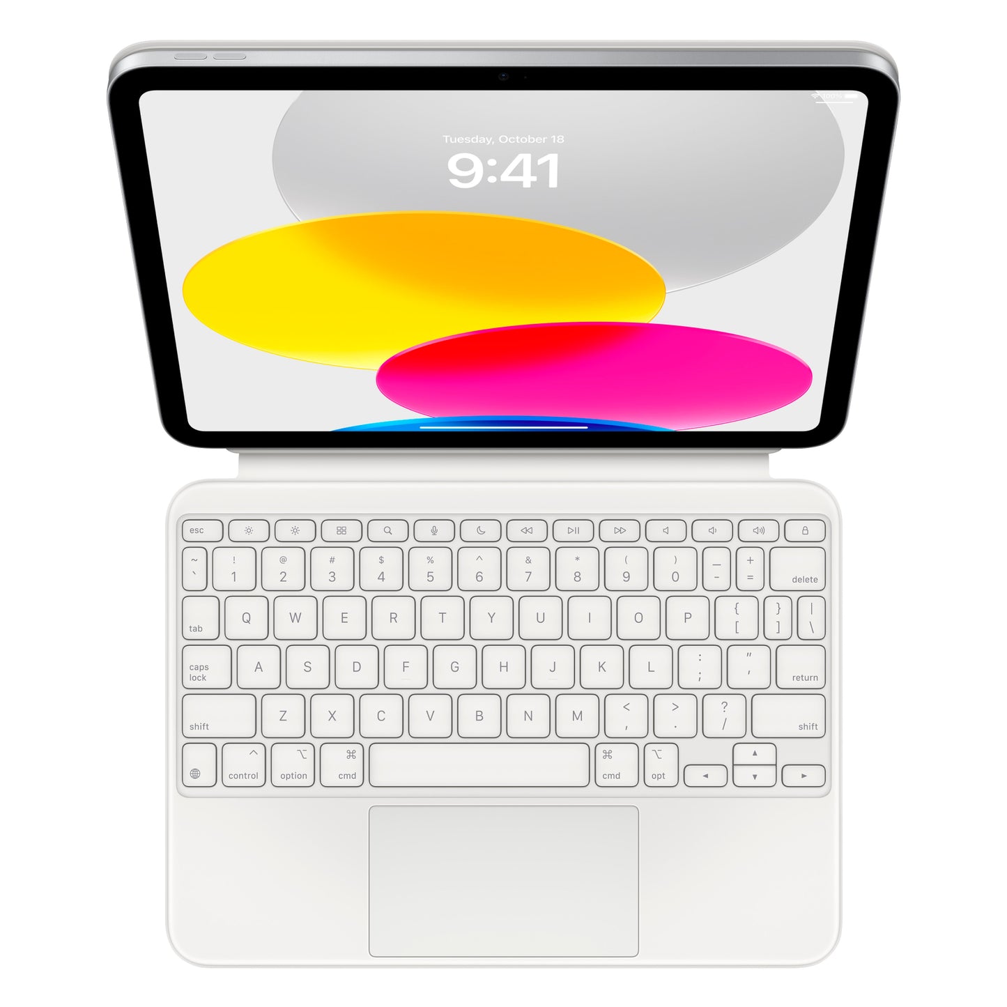 Funda con teclado Magic Keyboard de Apple para iPad de 10,9" (décima generación) - Blanco